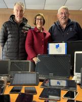 International and Foundation Chair, Andy Argo, President Wendy Maltman and Mission International Director Hugh Henderson